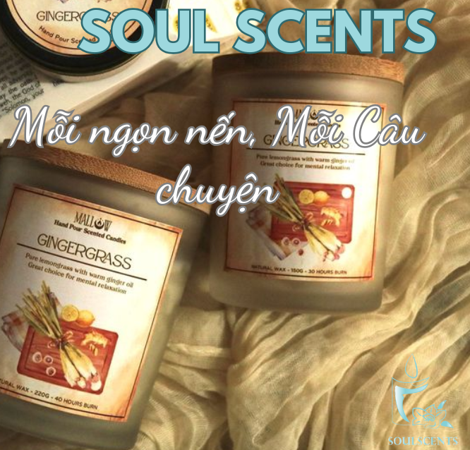 nến thơm tinh dầu chanh sả